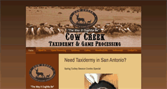 Desktop Screenshot of cowcreektaxidermy.com